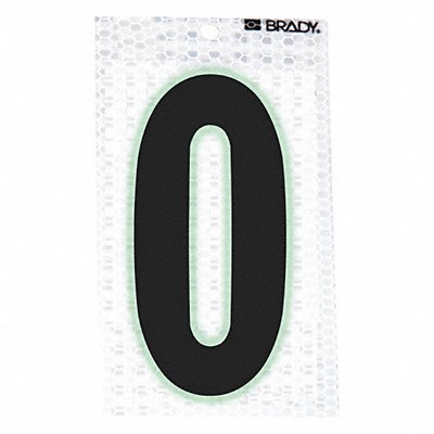 BRADY 30000 Ultra Reflective Numbers 0 PK10