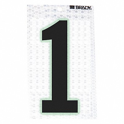 BRADY 30001 Ultra Reflective Numbers 1 PK10