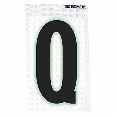 BRADY 3000Q Ultra Reflective Letter Q PK10