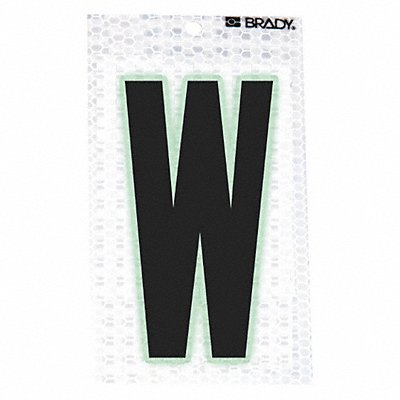 BRADY 3000W Ultra Reflective Letter W PK10