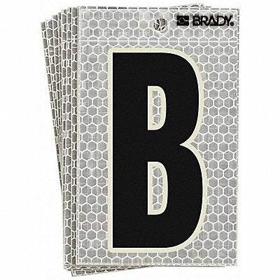 BRADY 3020B Refl. Letter Label B Glow in Dark PK10