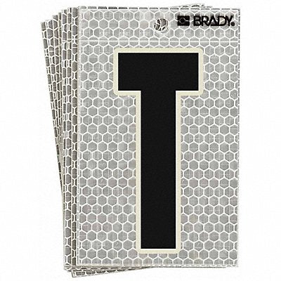 BRADY 3020T Refl. Letter Label T Glow in Dark PK10