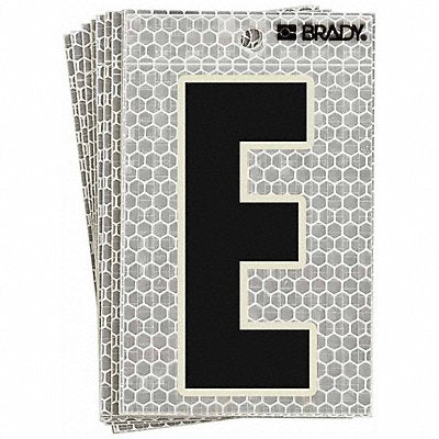 BRADY 3020E Refl. Letter Label E Glow in Dark PK10