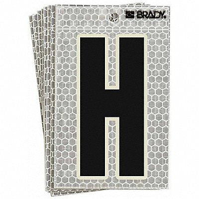 BRADY 3020H Refl. Letter Label H Glow in Dark PK10