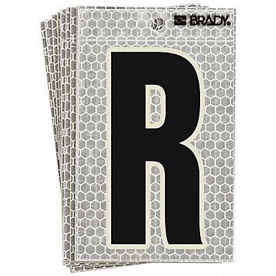 BRADY 3020R Refl. Letter Label R Glow in Dark PK10