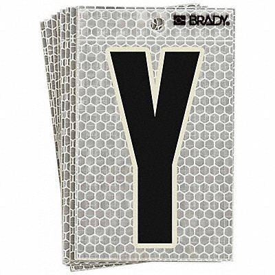 BRADY 3010Y Ultra Reflective Letter Y PK10