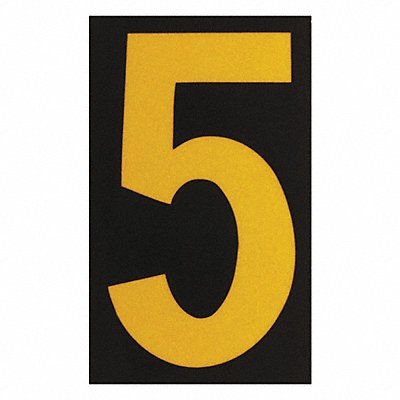 BRADY 50005 Reflective Numbers And Letters 5 PK25