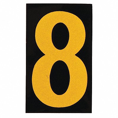 BRADY 50008 Reflective Numbers And Letters 8 PK25