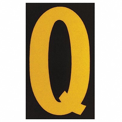 BRADY 5000Q Reflective Numbers And Letters Q PK25