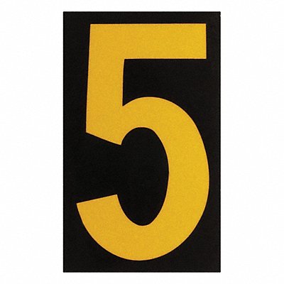 BRADY 59055 Reflective Numbers And Letters 5 PK25