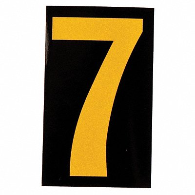 BRADY 58907 Reflective Numbers And Letters 7 PK25