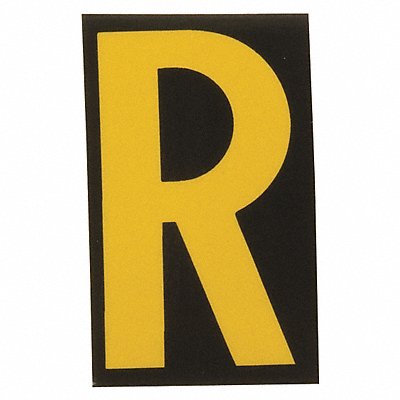 BRADY 5905R Reflective Numbers And Letters R PK25