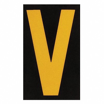 BRADY 5890V Reflective Numbers And Letters V PK25