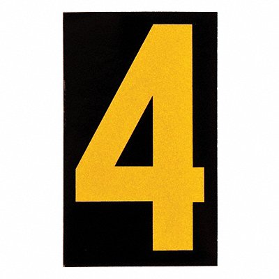 BRADY 59054 Reflective Numbers And Letters 4 PK25