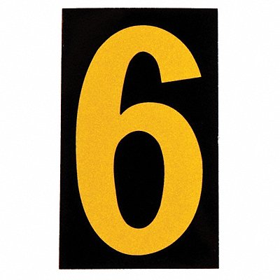 BRADY 59056 Reflective Numbers And Letters 6 PK25