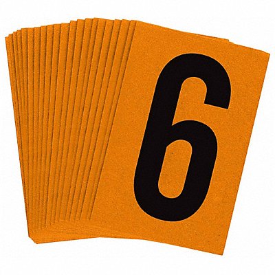 BRADY 59106 Reflective Numbers And Letters 6 PK25
