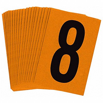 BRADY 59108 Reflective Numbers And Letters 8 PK25