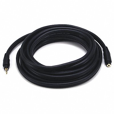 MONOPRICE 5589 A/V Cable 3.5mm M/F Ext Cble Blk 15ft
