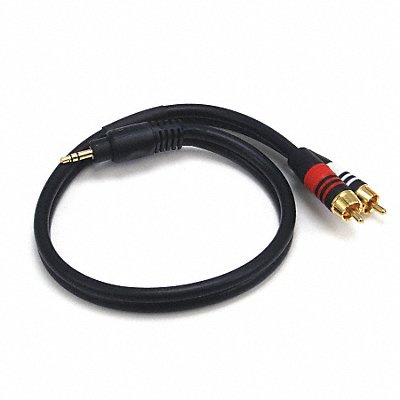 MONOPRICE 5596 A/V Cable 3.5mm(M)/2 RCA(M) 1.5ft