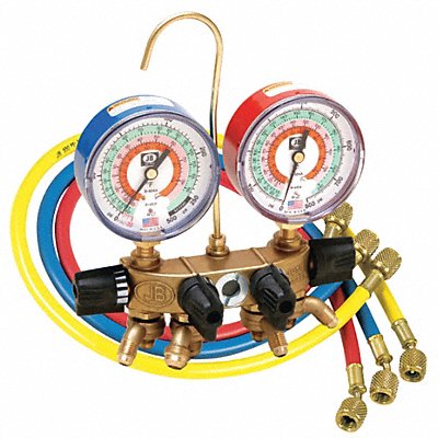 JB INDUSTRIES 26200310 Manifold Gauge 4-Valve