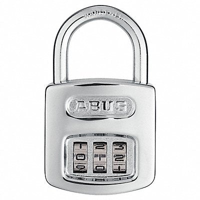 ABUS 16040 Combination Padlock 2in Rectangle Silver