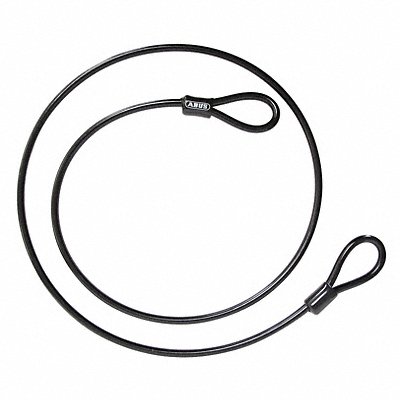 ABUS 8200NONCOILEDCABLE Security Cable Black