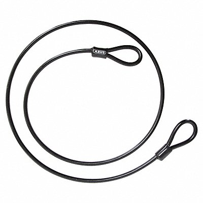 ABUS 8250NONCOILEDCABLE Security Cable Black