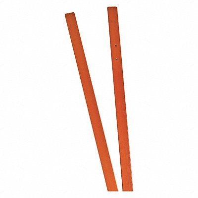 BRADY 57071 Roll-Up Sign Cross Braces Orange 48 in H