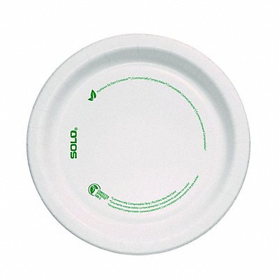 SOLO MP6PLANET Disposable Paper Plate White PK125