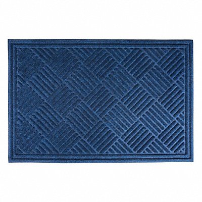 CONDOR 34L266 J1718 Carpeted Entrance Mat Marine Blue 4x6ft