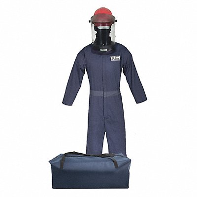 OBERON COMPANY TCG2PCKENB5X Arc Flash Suit Kit Navy Blue 5X