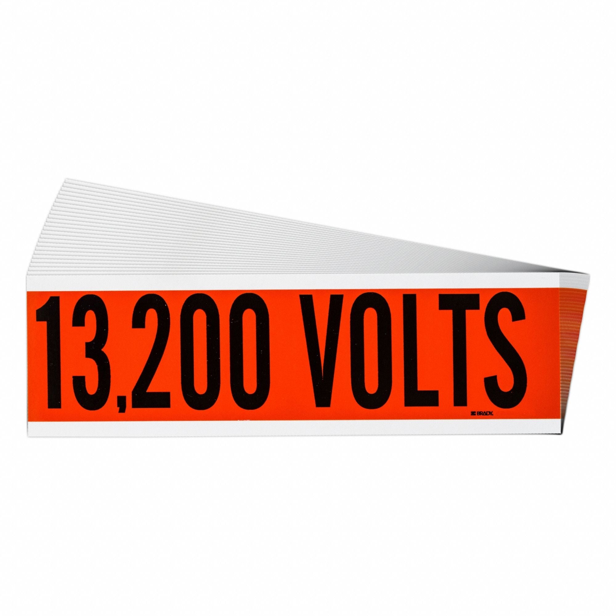 BRADY 152316 Conduit and Voltage Sign and Labels PK25
