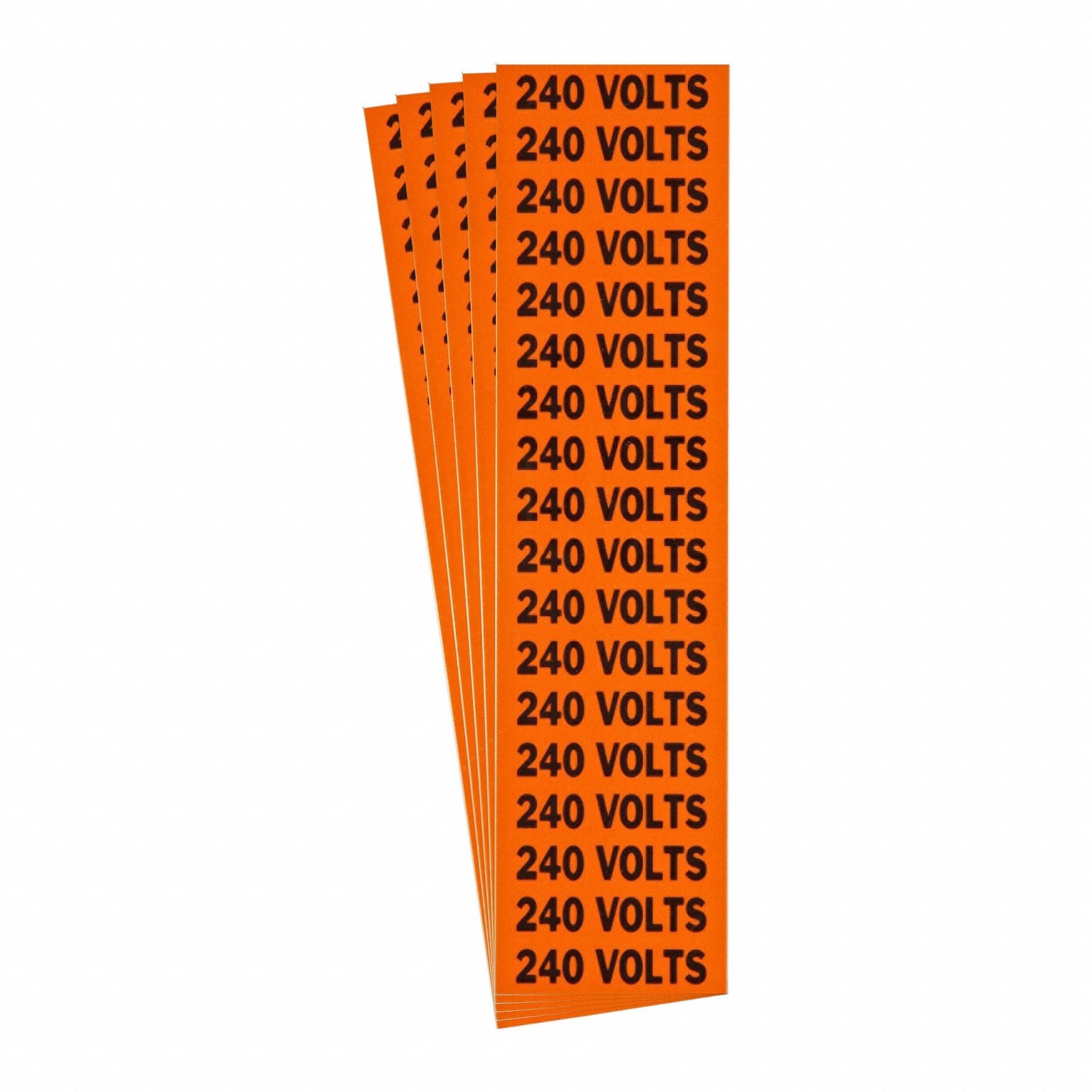 BRADY 152483 Conduit and Voltage Sign and Labels PK5