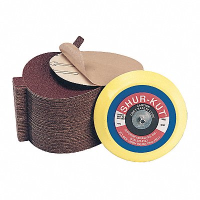 SUPERIOR ABRASIVES A014705 Coated PSA Disc w/Tab A/O 5 Grit 80
