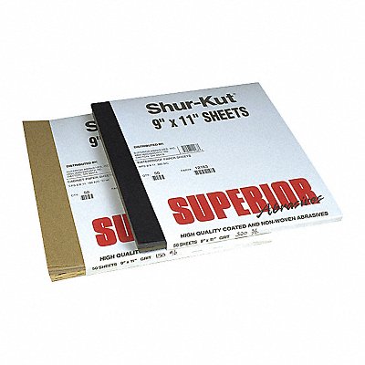 SUPERIOR ABRASIVES A007981 Crocus Cloth Sheets 9 x11 Grit Crocus