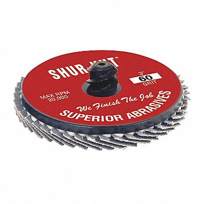 SUPERIOR ABRASIVES A008121 QC Flap Disc Zirc 3 Type R Grit 36