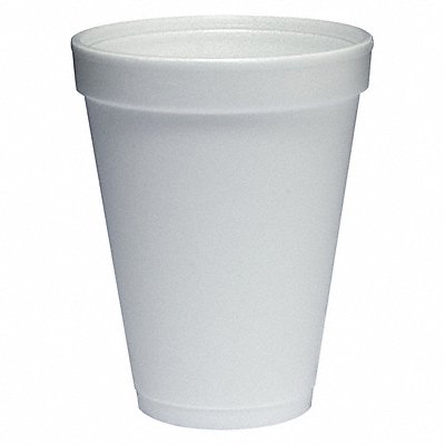 DART 12J12 Disp Hot/Cold Cup 12 oz WH Foam PK1000