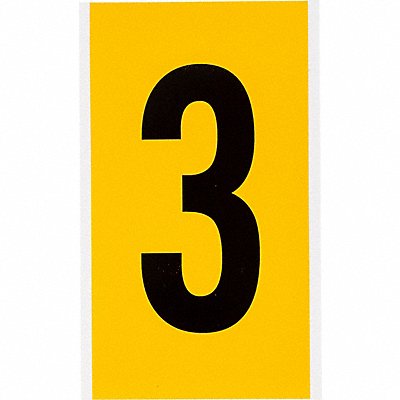 BRADY 15703 Numbers  Letters Black On Yellow 6 Inch
