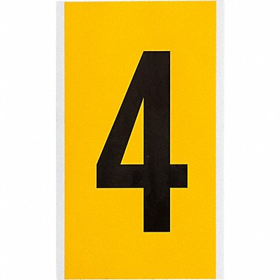 BRADY 15704 Numbers  Letters Black On Yellow 6 Inch
