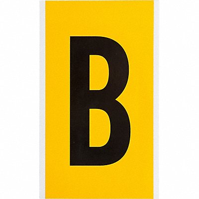 BRADY 1570B Numbers  Letters Black On Yellow 6 Inch