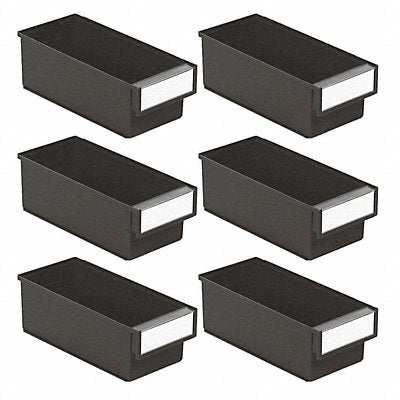 TRESTON SBS630154ESD ESD Bins 11.81 x5.20 x3.94 Black PK6