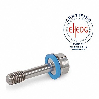 JW WINCO 1582M525MTE1 Hygienic Hex Head Screws Partially SS