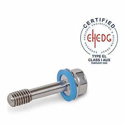 JW WINCO 1582M1040PLE1 Hygienic Hex Head Screws Partially SS