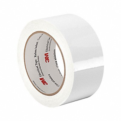 3M 3M13502x72ydsWhite Elec Tape 216 ft Lx2 in W 2.5 mil White