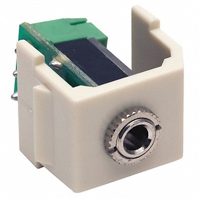 HUBBELL PREMISE WIRING SF35STOW SnapFit Keystone Stereo Jack 3.5mm Screw