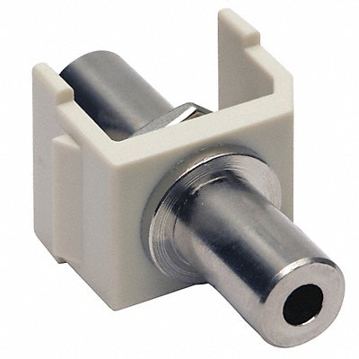 HUBBELL PREMISE WIRING SF35FFOW Snap Fit Keystone Stereo Jack F/F