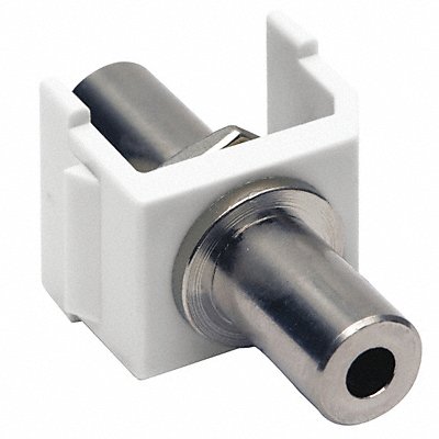 HUBBELL PREMISE WIRING SF35FFW Snap Fit Keystone Stereo Jack F/F