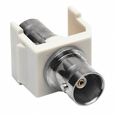 HUBBELL PREMISE WIRING SFBOW Coupler BNC Connector Pass Thru F/F Wht