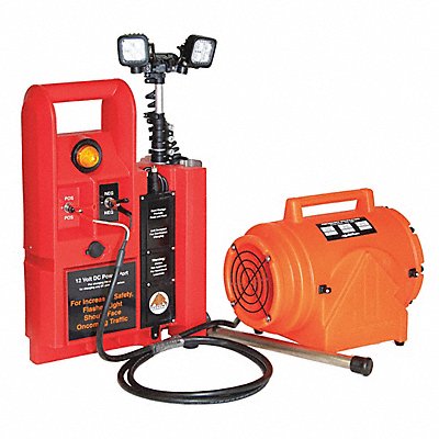 AIR SYSTEMS INTERNATIONAL ERVK15DC Axial Canister Fan Kit Red 11 W