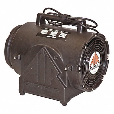 AIR SYSTEMS INTERNATIONAL CVF8EXP Confined Space Fan Black 11 W